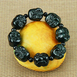 Natural Jade Beaded Buddha Bracelet for Men Women