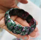 Natural Jade Agate Silk Crystal Bracelet with Charms