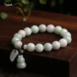 Natural Jade Bracelet Single Laps Charm Lucky Jewelry