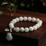 Natural Jade Bracelet Single Laps Charm Lucky Jewelry