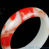 Natural Hetian Jade Chicken Blood Gobi Jade Bracelet Female Joker Bracelet