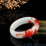 Natural Hetian Jade Chicken Blood Gobi Jade Bracelet Female Joker Bracelet