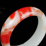 Hetian Jade Chicken Blood Jade Bracelet Female Joker Bracelet