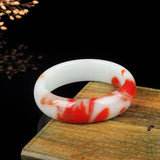 Hetian Jade Chicken Blood Jade Bracelet Female Joker Bracelet