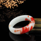 Hetian Jade Chicken Blood Jade Bracelet Female Joker Bracelet