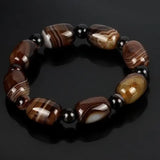 Natural Jade Bracelets Healing Gemstone Fine Jewelry Agate Jades Elastic Bangle