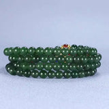 Burma Hotan Jade 6mm Bracelet Adjustable Bangle Jewelry