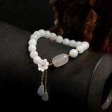 Jade Agate Beads Bracelet Yoga Charm Bangle