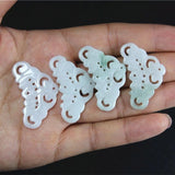 Natural Jade Emerald Butterfly Necklace Charm Jewellery Luck