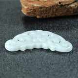 Natural Jade Emerald Butterfly Necklace Charm Jewellery Luck