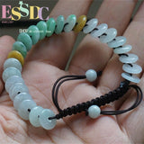 Natural Jade Emerald Jadeite Round Beads Long 8mm Necklace