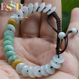 Natural Jade Emerald Jadeite Round Beads Long 8mm Necklace