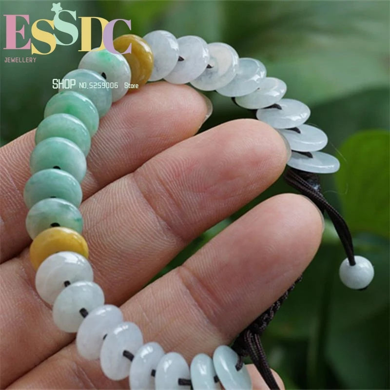 Natural Jade Emerald Jadeite Round Beads Long 8mm Necklace