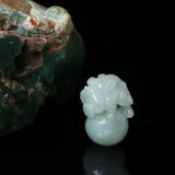 Jade Emerald Pixiu Pendant DIY Charm Luck Amulet Sweater Chain