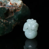 Jade Emerald Pixiu Pendant DIY Charm Luck Amulet Sweater Chain