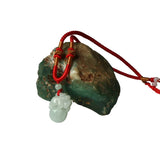 Jade Emerald Pixiu Pendant DIY Charm Luck Amulet Sweater Chain
