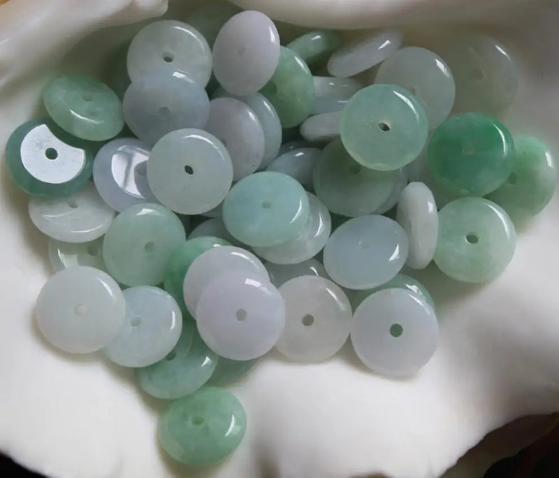 Natural Jade Emerald Safety Buckle Bead DIY Accessories