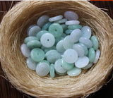 Natural Jade Emerald Safety Buckle Bead DIY Accessories