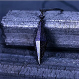 Natural Jade Geometry Pendant Sandstone Necklace Charm Jewelry