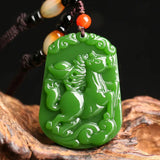 Jade Green Zodiac Mayu Pendant Jewelry Gift