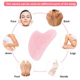 Natural Jade Gua Sha Scraper Massage Stone for Face Neck Skin Care