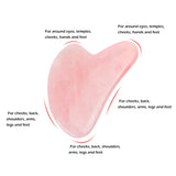 Natural Jade Gua Sha Scraper Massage Stone for Face Neck Skin Care