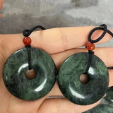 Natural Jade Hidden Jade Medicine King Stone Safety Buckle Pendant