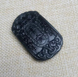 Jade Medicine King Graphite Green Jade Safe Pendant