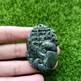 Jade Magnetic Abacus Pendant for Health Care
