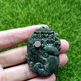 Jade Magnetic Abacus Pendant for Health Care