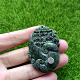 Jade Magnetic Abacus Pendant for Health Care