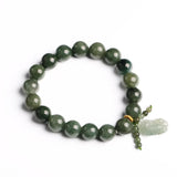 Jade Pixiu Bracelet Men Women Beads Jewelry