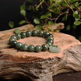 Jade Pixiu Bracelet Men Women Beads Jewelry