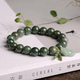 Jade Pixiu Bracelet Men Women Beads Jewelry