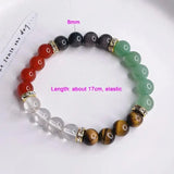 Jade Red Agate Tiger's Eye Couple Bracelet YBR1021