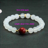 Jade Red Agate Tiger's Eye Couple Bracelet YBR1021