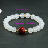 Jade Red Agate Tiger's Eye Couple Bracelet YBR1021