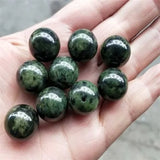Natural Jade Tibet Tibetan Jade Medicine King Stone Round Bead Bracelet