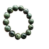 Natural Jade Tibet Tibetan Jade Medicine King Stone Round Bead Bracelet