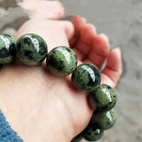 Tibetan Jade Medicine King Stone Round Bead Bracelet
