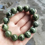 Tibetan Jade Medicine King Stone Round Bead Bracelet