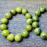Natural Jade Tibetan Jade Medicine King Stone Bracelet Yellow Green