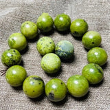 Natural Jade Tibetan Jade Medicine King Stone Bracelet Yellow Green