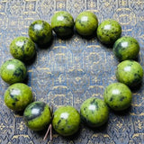 Natural Jade Tibetan Jade Medicine King Stone Bracelet Yellow Green