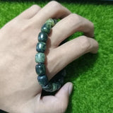Natural Jade Tibetan Jade Medicine King Stone Bead Bracelet Men Women