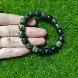 Natural Jade Tibetan Jade Medicine King Stone Bead Bracelet Men Women