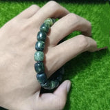 Natural Jade Tibetan Jade Medicine King Stone Bead Bracelet Men Women