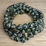 Natural Jade Tibetan Jade Medicine Wang Shi Boutique Golden Flower Bead Bracelet