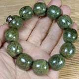 Natural Jade Tibetan Medicine King Stone Bead Bracelet