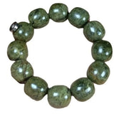 Natural Jade Tibetan Medicine King Stone Bead Bracelet